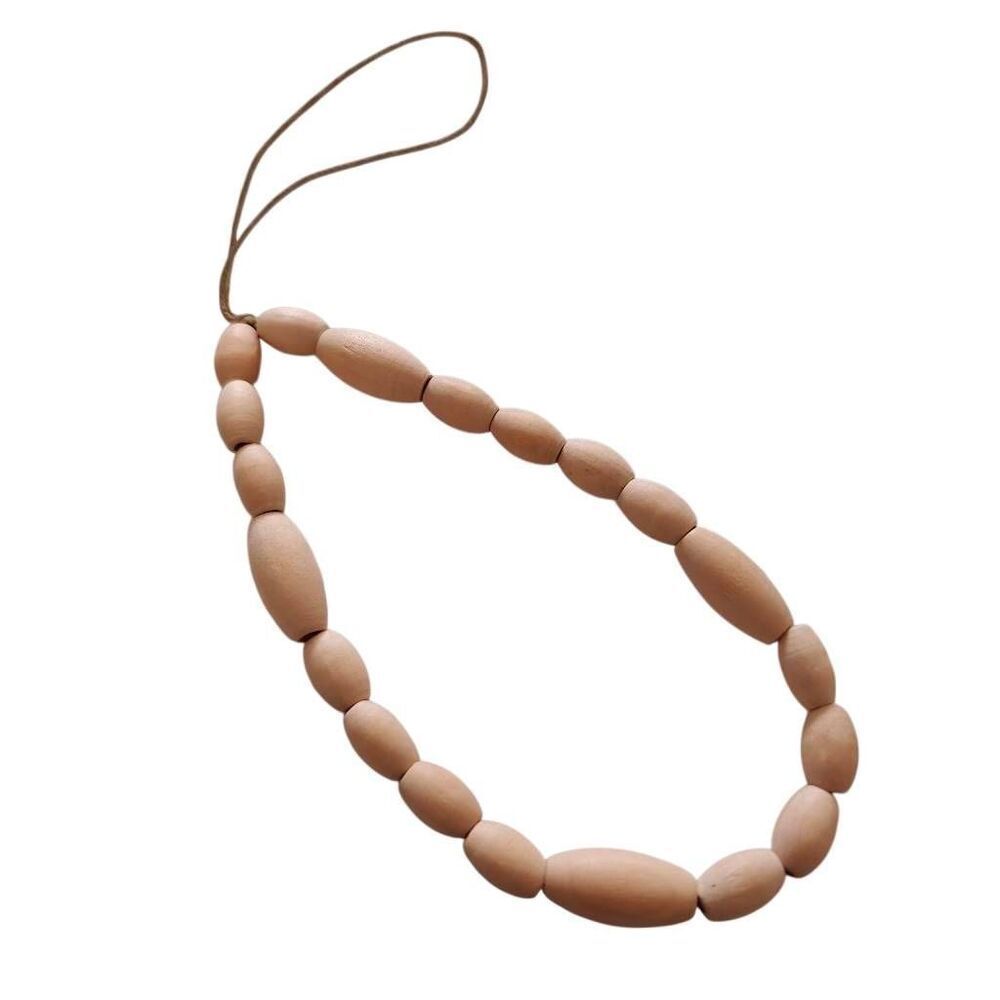 Handmade Wooden Bead Phone Strap